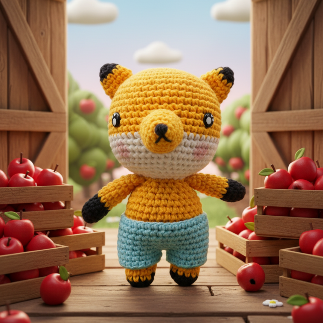 MOYO FRIENDS 아델리아 Adelia 여우 코바늘 인형 캐릭터
